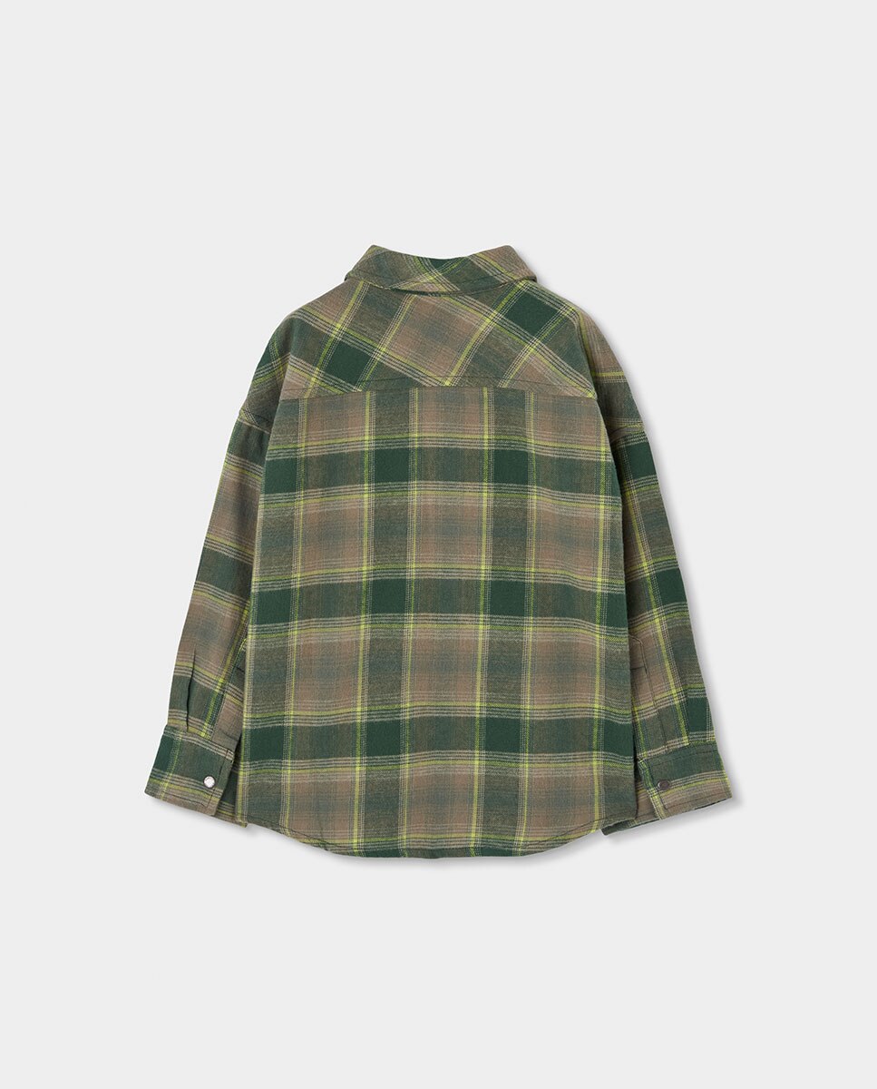 Sobrecamisa de niño de algodón a cuadros - Boboli - Amarillo Amarillo-3