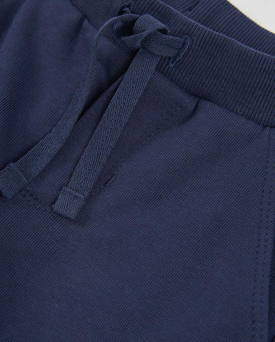 Imagen 8 de Conjunto de felpa de niño de algodón con capucha y manga larga - Boboli - Azul marino Azul marino