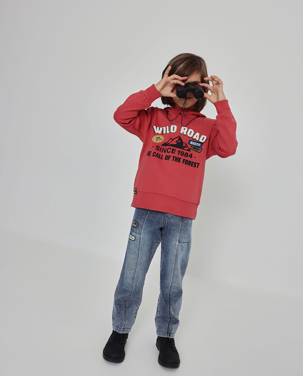 Imagen 0 de Pantalón jogpant de niño con tiro alto Blanco