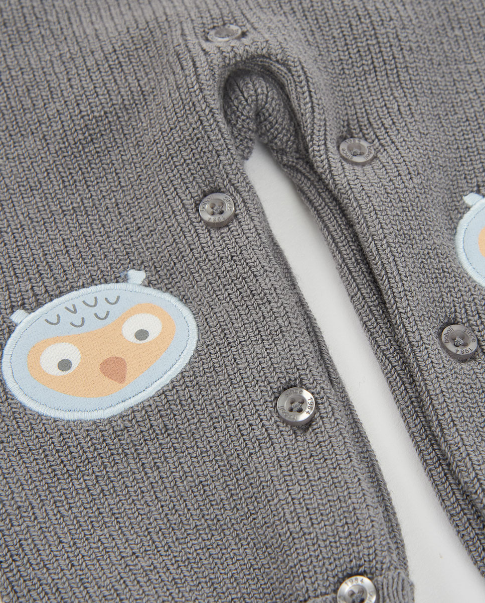 Conjunto de bebé niño de manga larga con cuello camisero - Boboli - Azul claro Azul claro-8