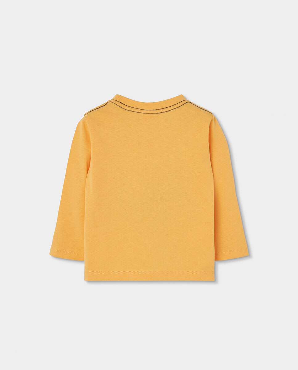 Camiseta de niño de algodón de manga larga con cuello redondo - Boboli - Multicolor Multicolor-2