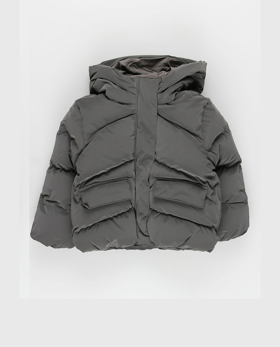 Imagen 0 de Parka acolchada con capucha para niña Antracita