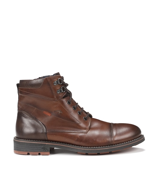 Imagen 0 de Botines de hombre de piel en color marrón medio