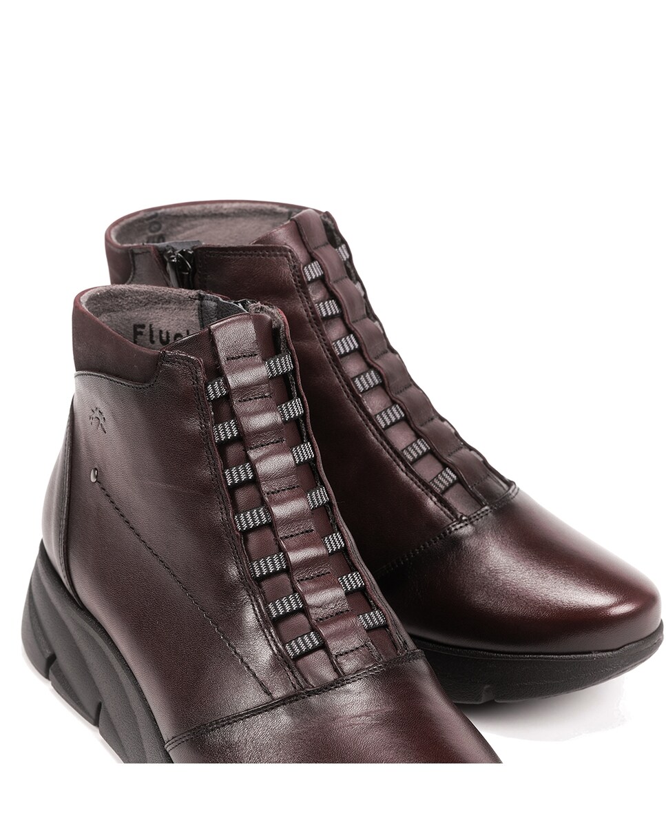 Botines Bona de mujer en piel con cierre elástico · Fluchos · El