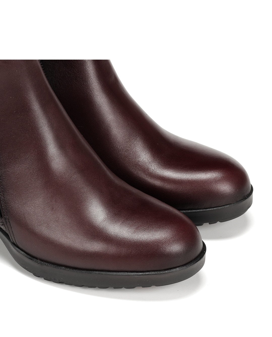 Botines de mujer con cremallera lateral fabricados en piel - Fluchos - Rojo Rojo-6