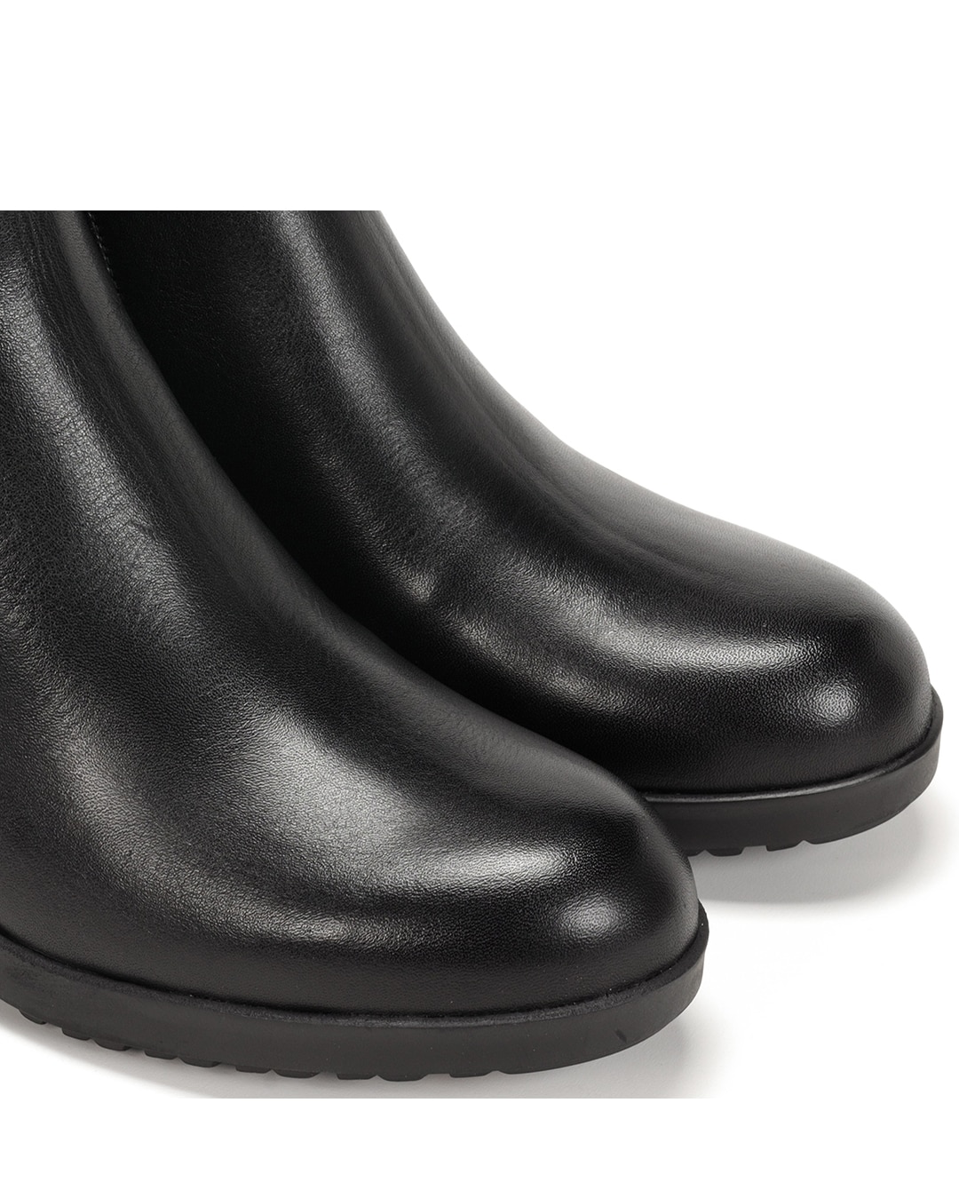 Botines de mujer con cremallera lateral fabricados en piel - Fluchos - Negro Negro-5