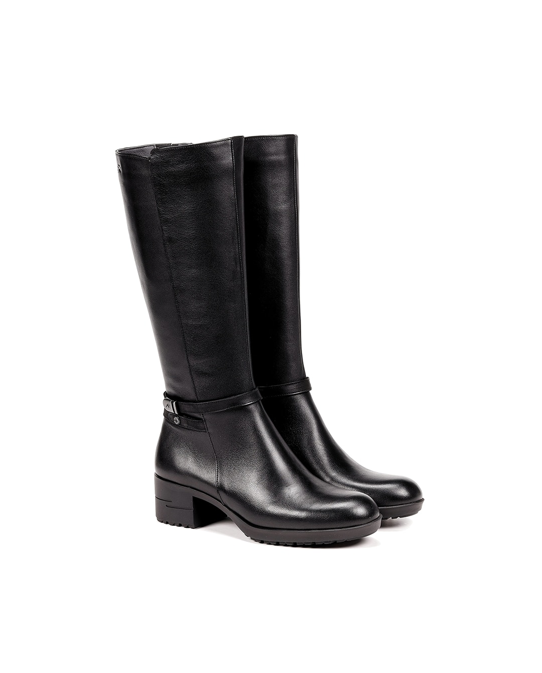 Botas de mujer en color negro y fabricadas en piel - Fluchos - Negro Negro-2