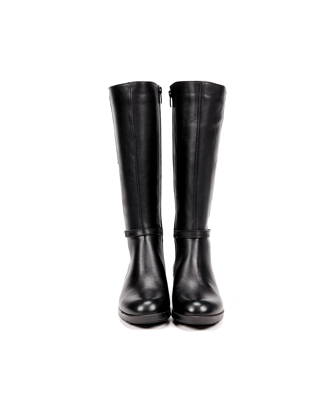 Botas de mujer en color negro y fabricadas en piel - Fluchos - Negro Negro-3