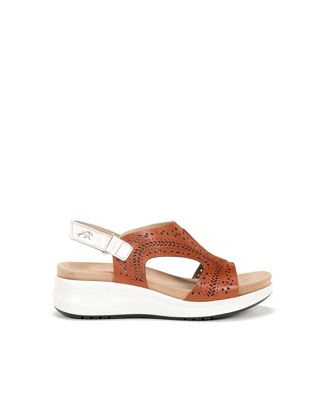 Sandalias abiertas de mujer en piel - Fluchos - Marrón Marrón-1