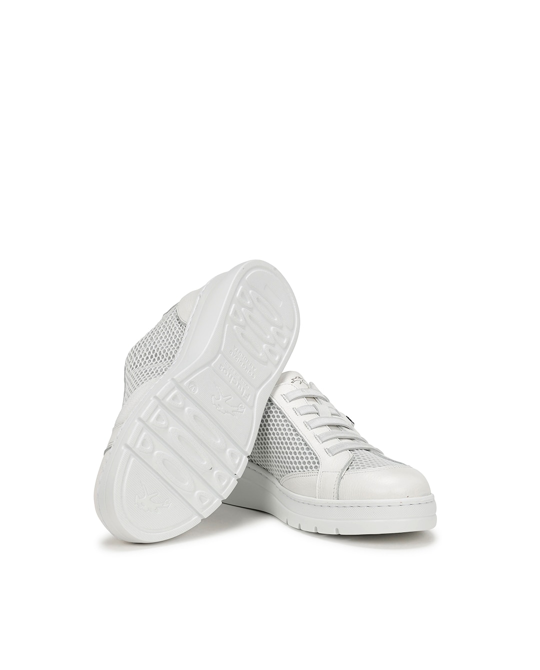 Zapatillas de cordones de mujer fabricados en piel - Fluchos - Blanco Blanco-4