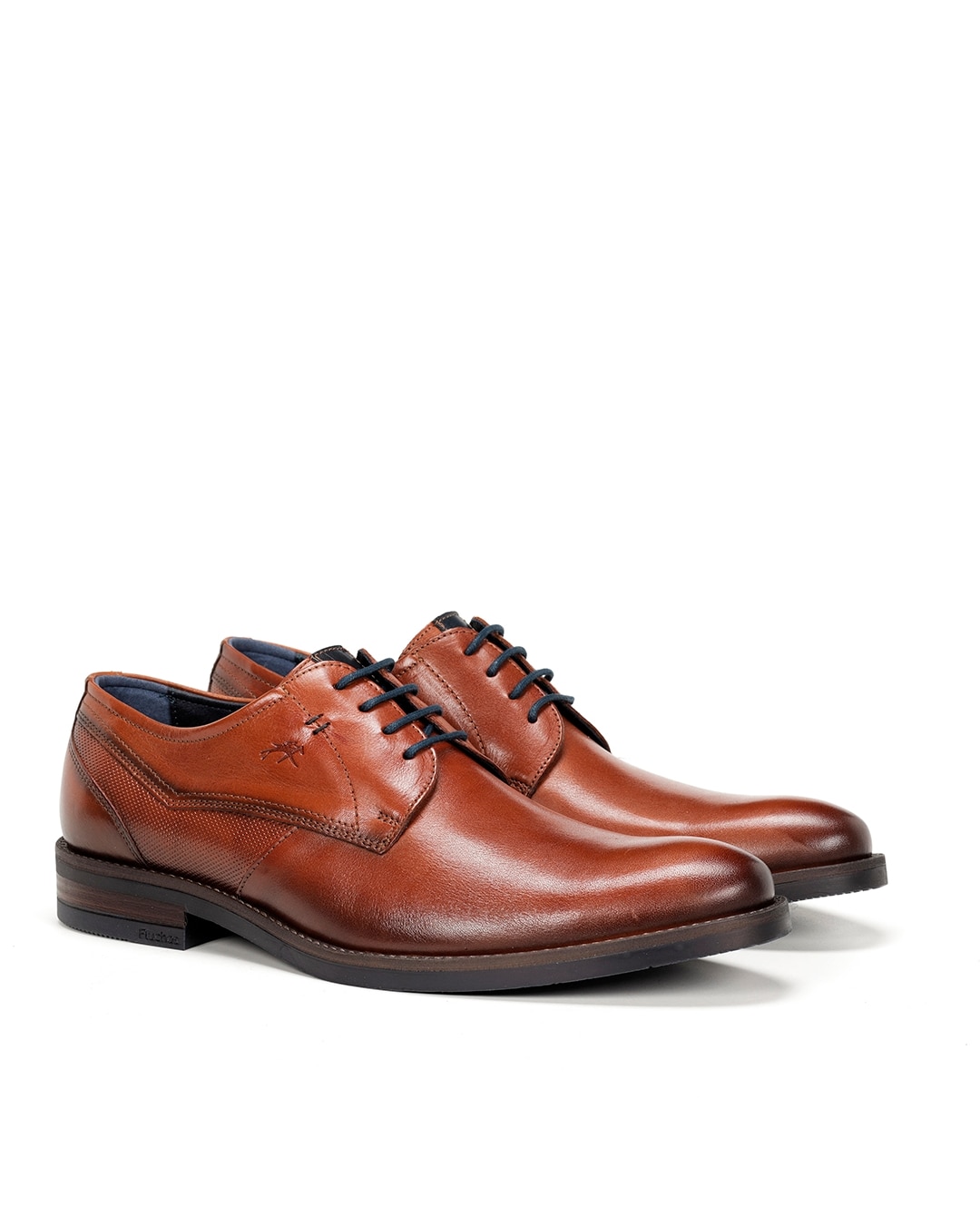 Zapatos de cordones de hombre fabricados en piel - Fluchos - Marrón Marrón-2