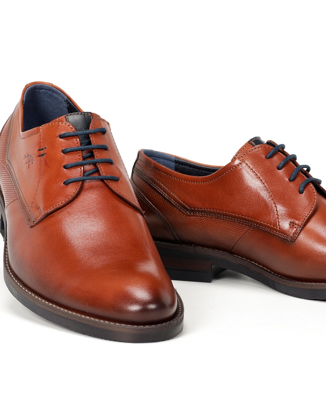 Zapatos de cordones de hombre fabricados en piel - Fluchos - Marrón Marrón-6