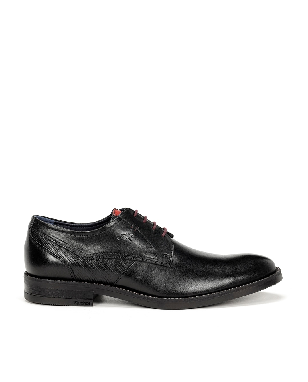 Zapatos de cordones de hombre fabricados en piel - Fluchos - Negro Negro-1
