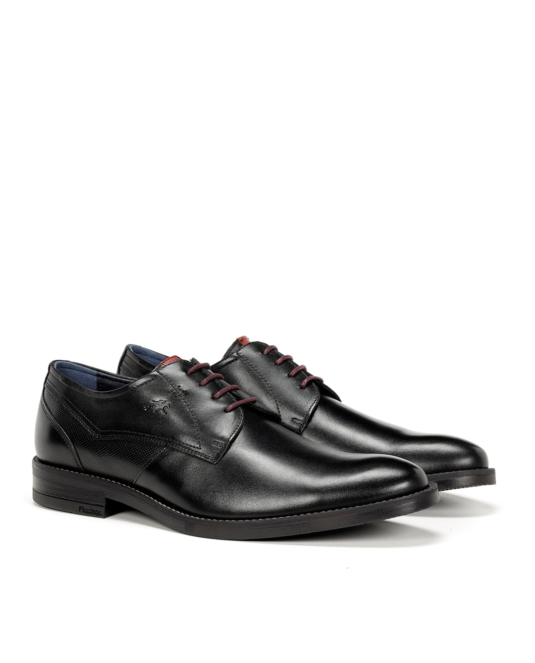 Zapatos de cordones de hombre fabricados en piel - Fluchos - Negro Negro-2