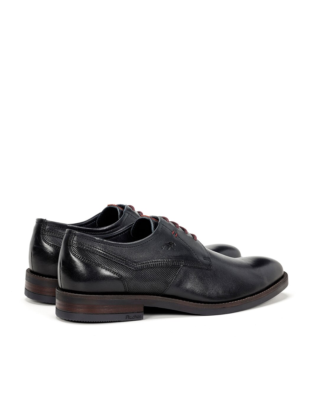 Zapatos de cordones de hombre fabricados en piel - Fluchos - Azul marino Azul marino-3