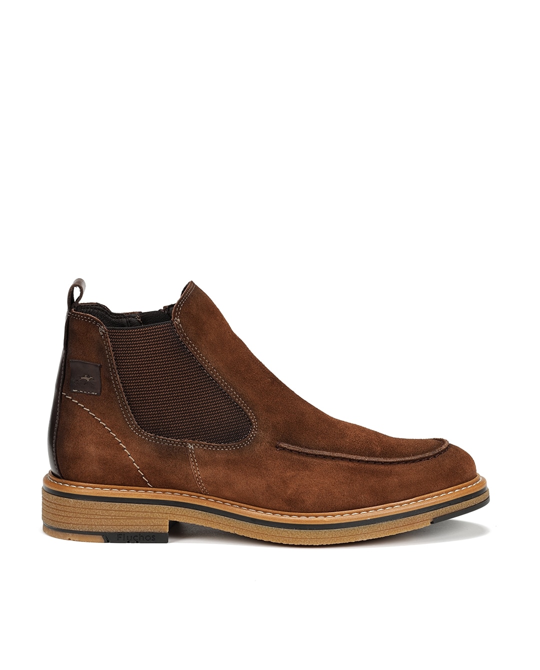 Botines de hombre fabricados en serraje - Fluchos - Marrón Marrón-1