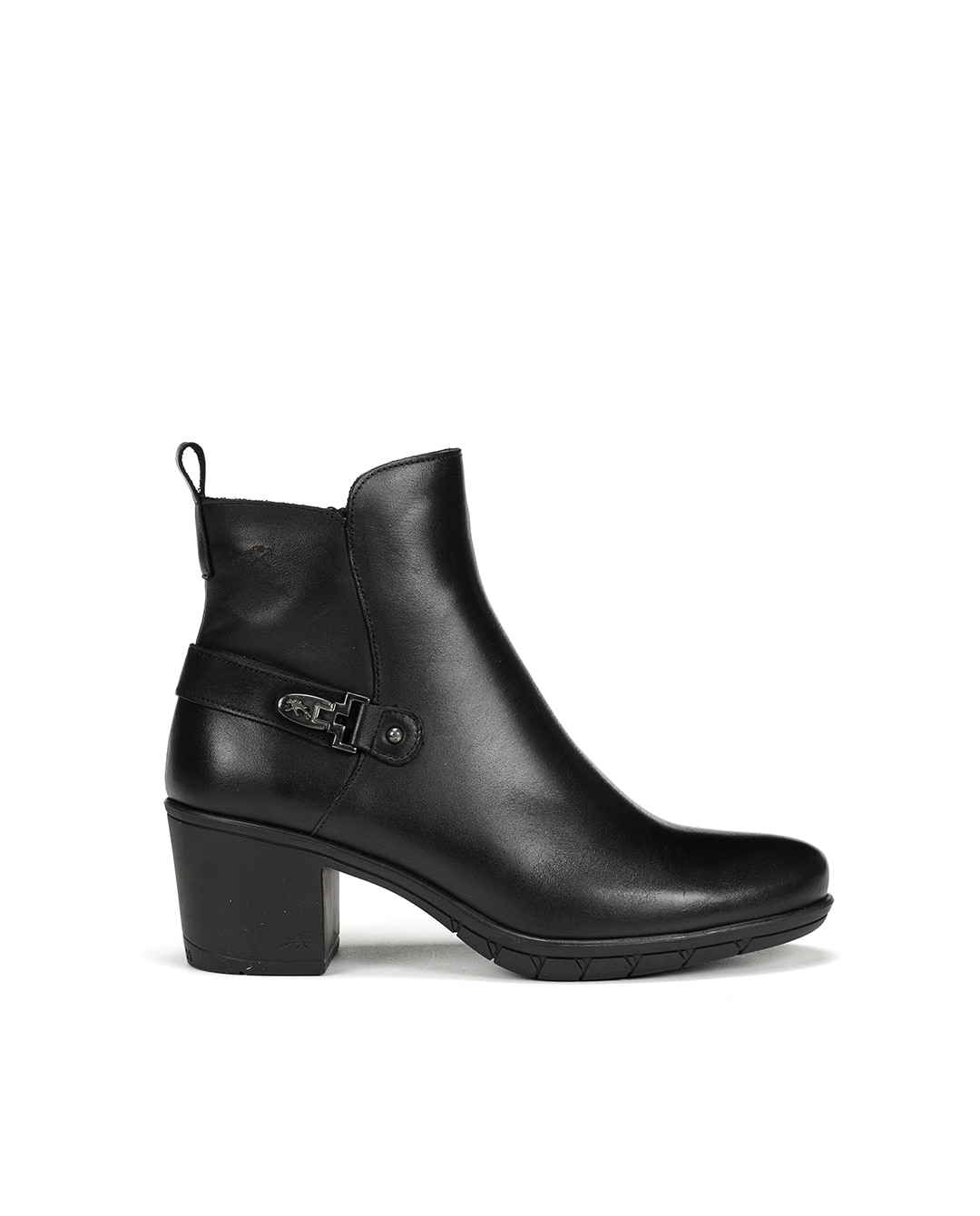 Botines de mujer fabricados en piel - Fluchos - Negro Negro-1