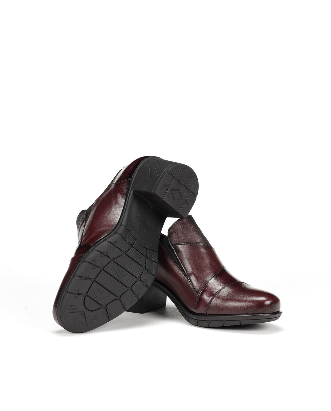 Mocasines de mujer fabricados en piel - Fluchos - Rojo Rojo-4