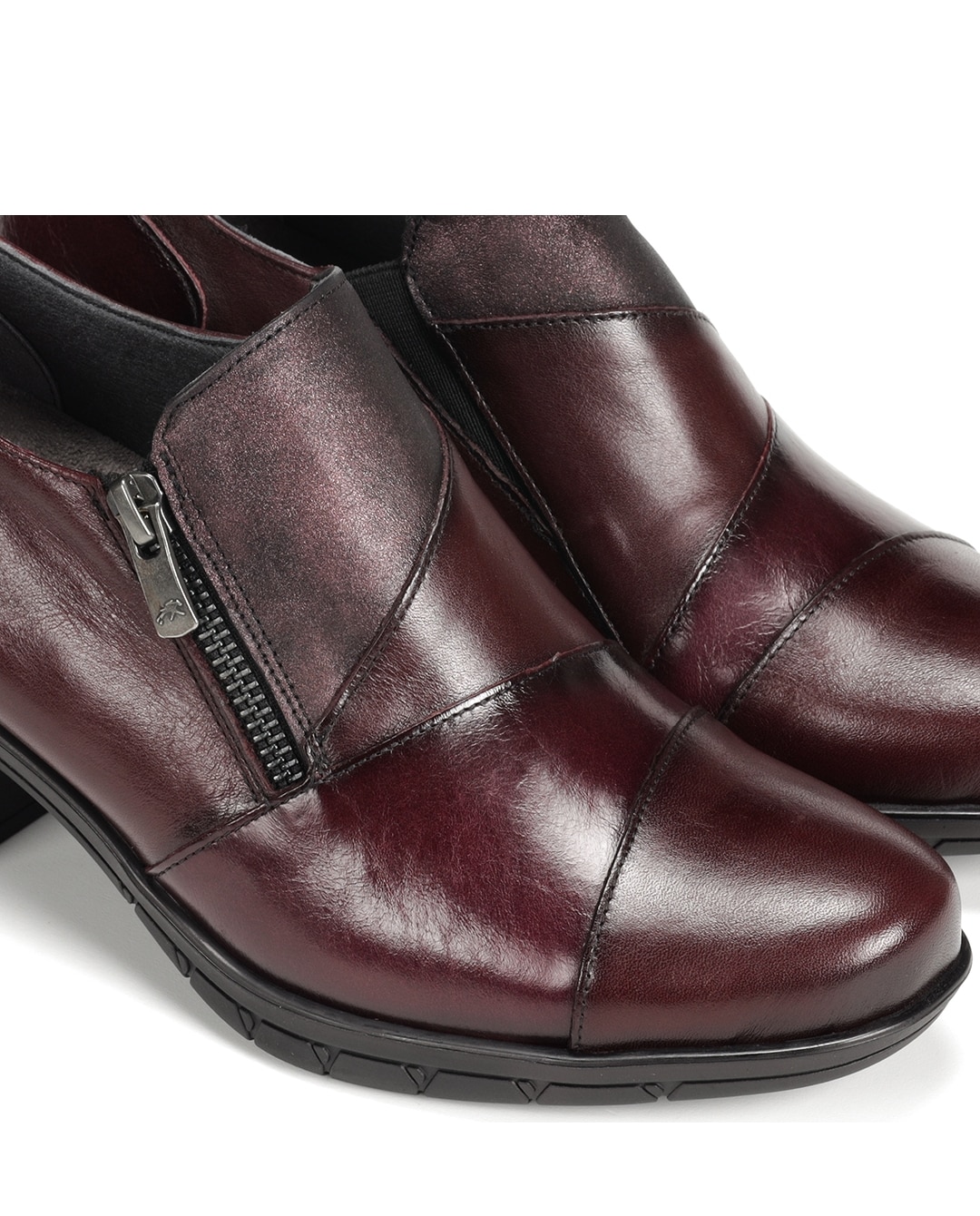 Mocasines de mujer fabricados en piel - Fluchos - Rojo Rojo-5