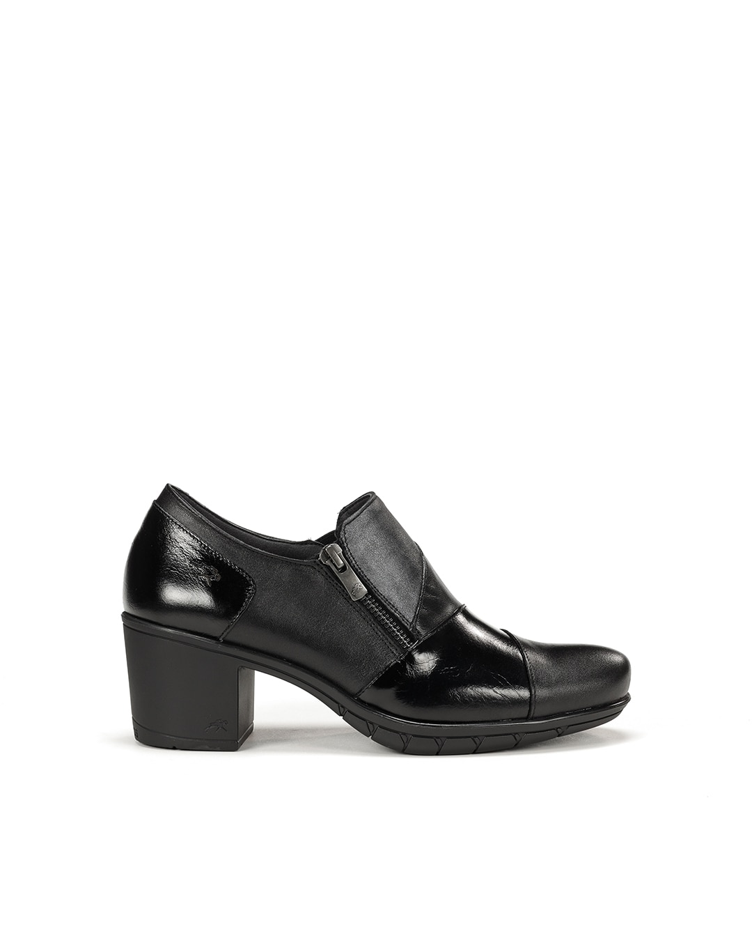 Mocasines de mujer fabricados en piel - Fluchos - Negro Negro-1