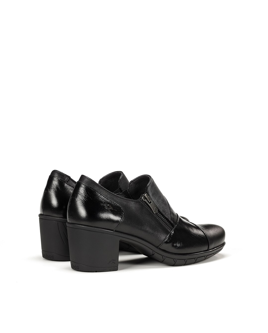 Mocasines de mujer fabricados en piel - Fluchos - Negro Negro-3