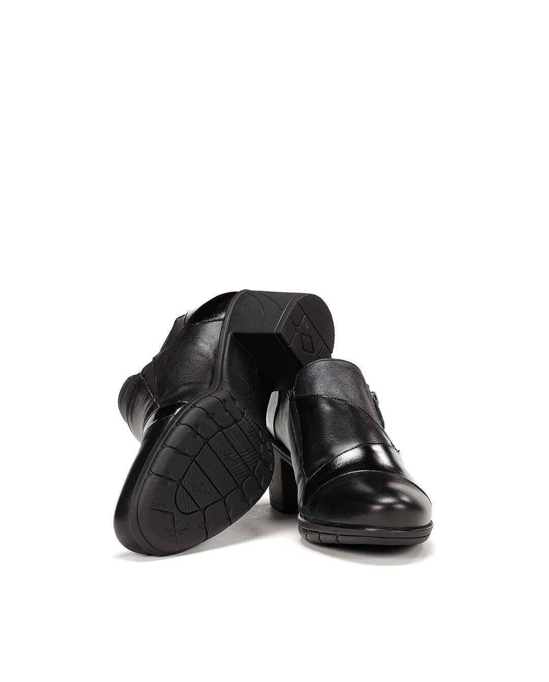 Mocasines de mujer fabricados en piel - Fluchos - Negro Negro-4