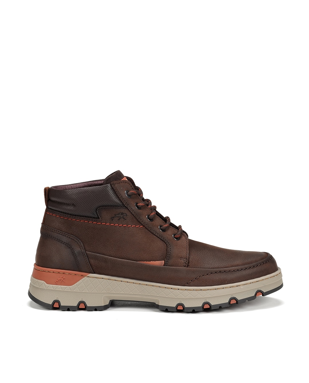 Botines de hombre fabricados en engrasado - Fluchos - Marrón / Naranja Marrón / Naranja-1