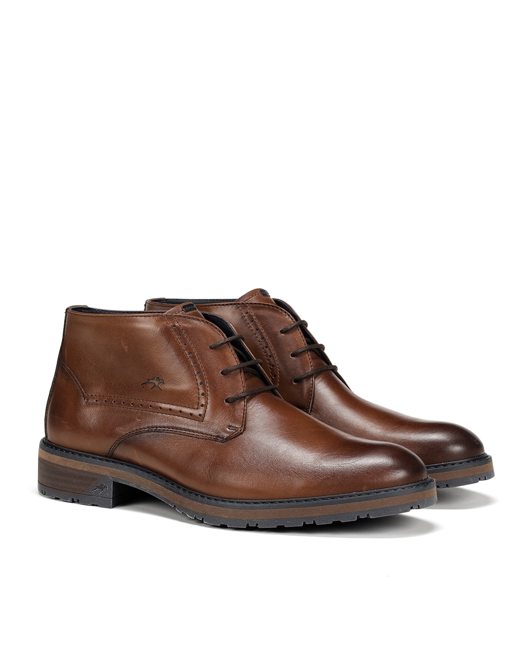 Botines de hombre fabricados en piel - Fluchos - Marrón Marrón-3