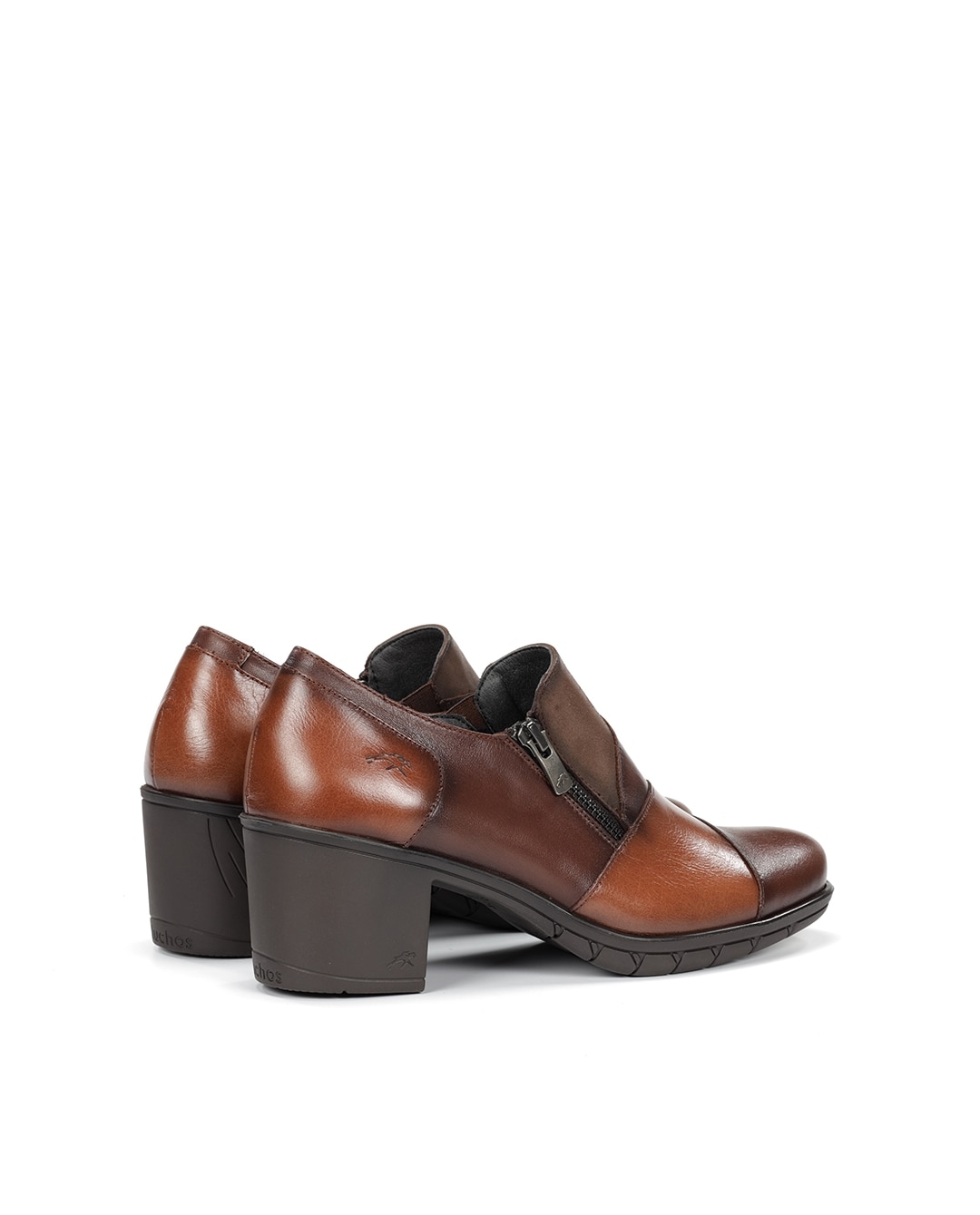 Mocasines de mujer fabricados en piel - Fluchos - Marrón Marrón-2