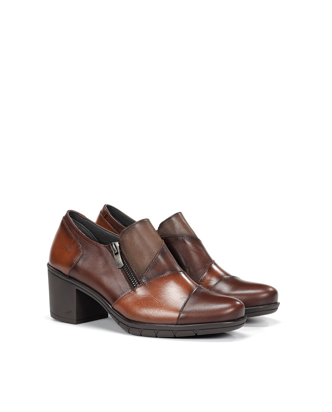 Mocasines de mujer fabricados en piel - Fluchos - Marrón Marrón-3