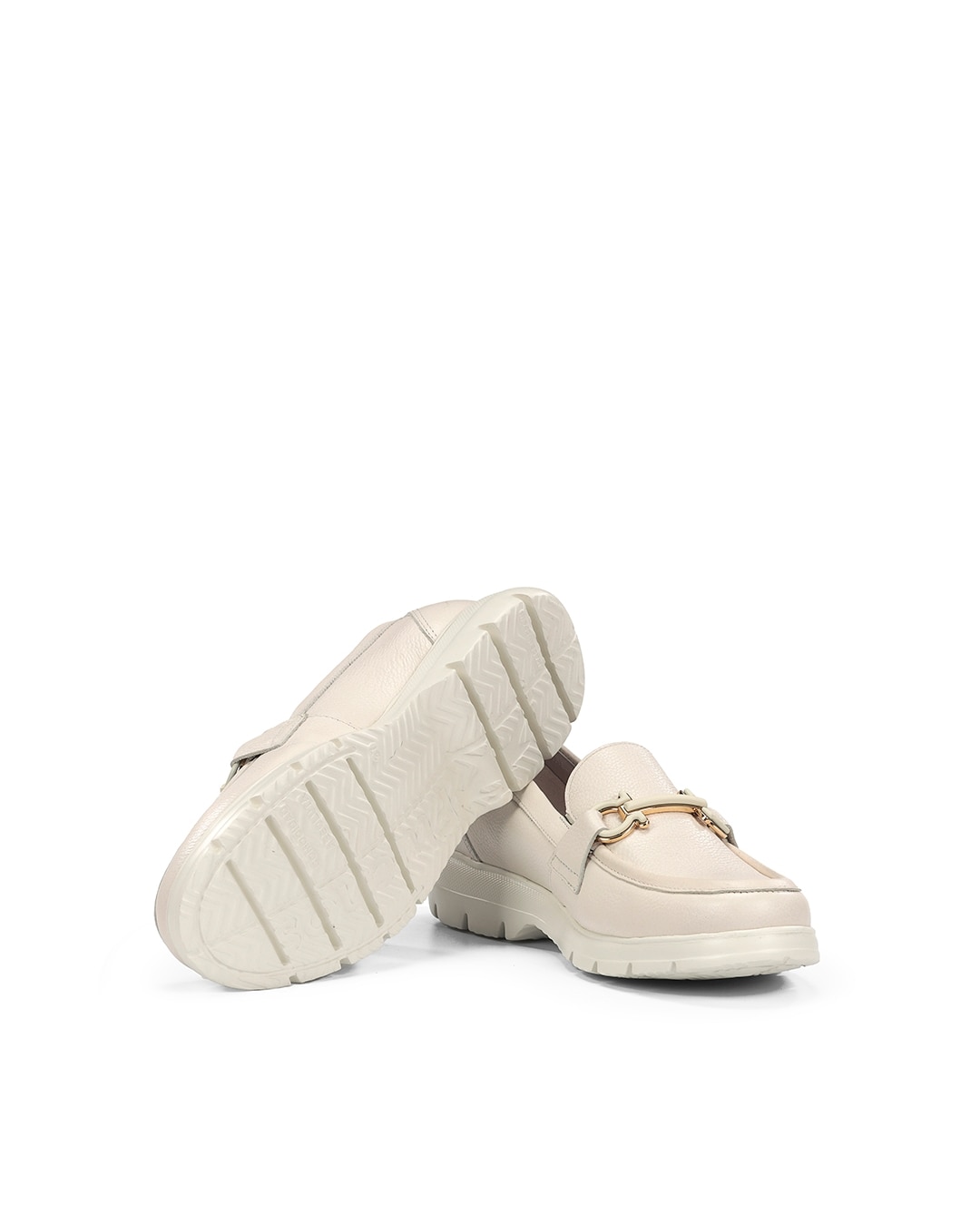 Mocasines de mujer fabricados en piel - Fluchos - Beige Beige-4