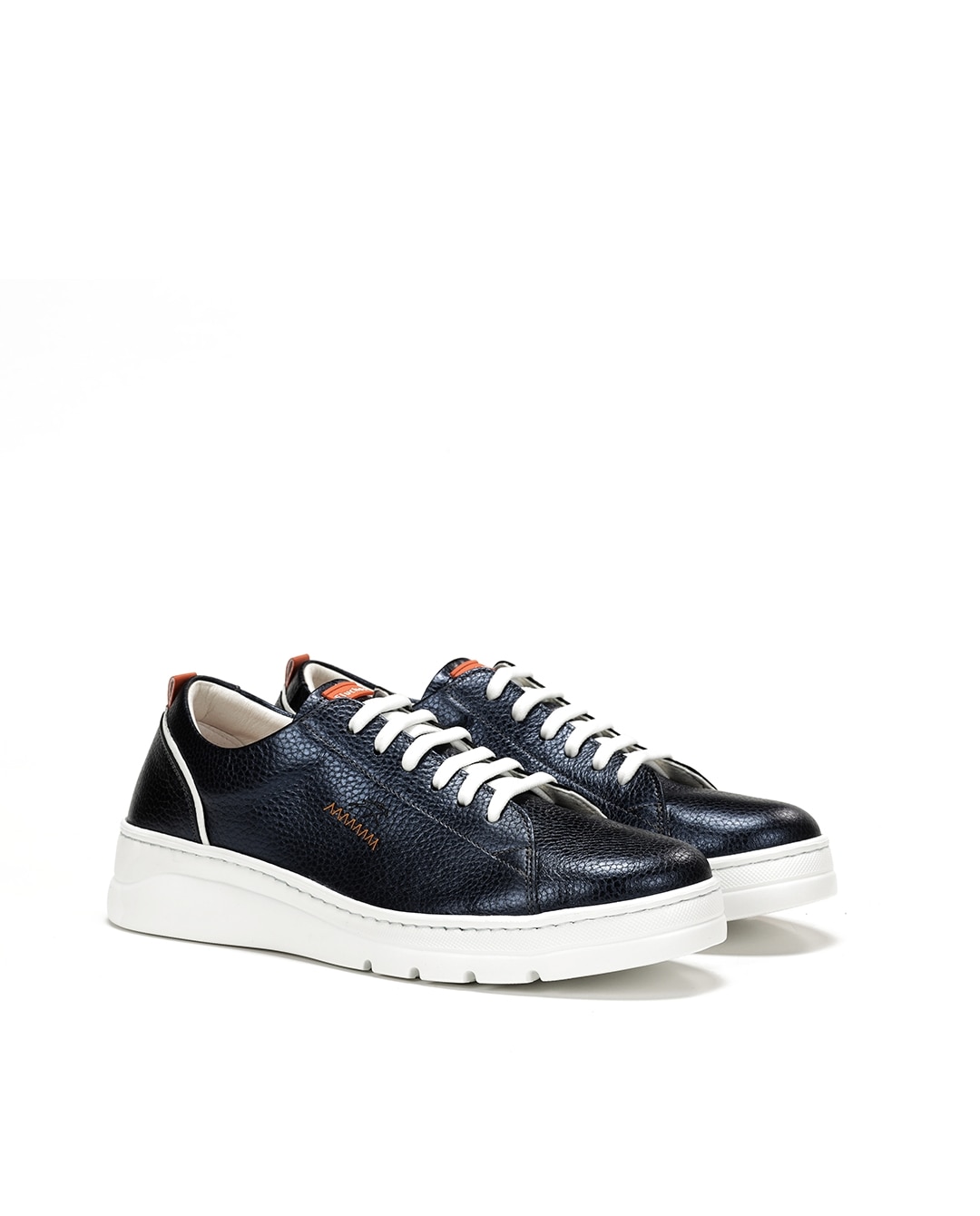 Zapatos de cordones de mujer fabricados en piel - Fluchos - Negro Negro-2