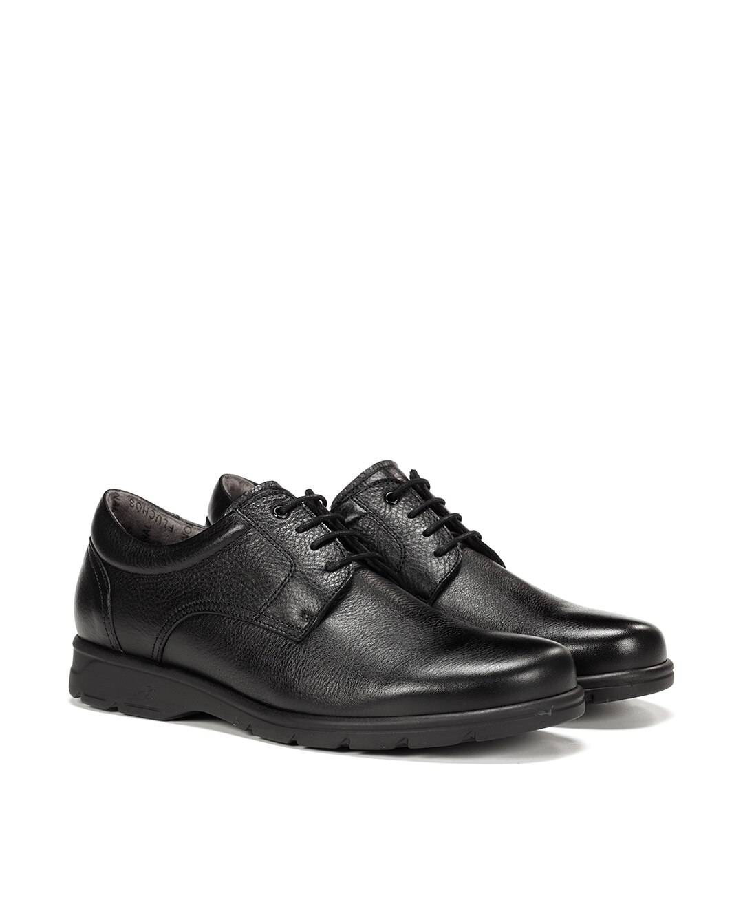 Zapatos de cordones de hombre fabricados en piel - Fluchos - Negro Negro-2