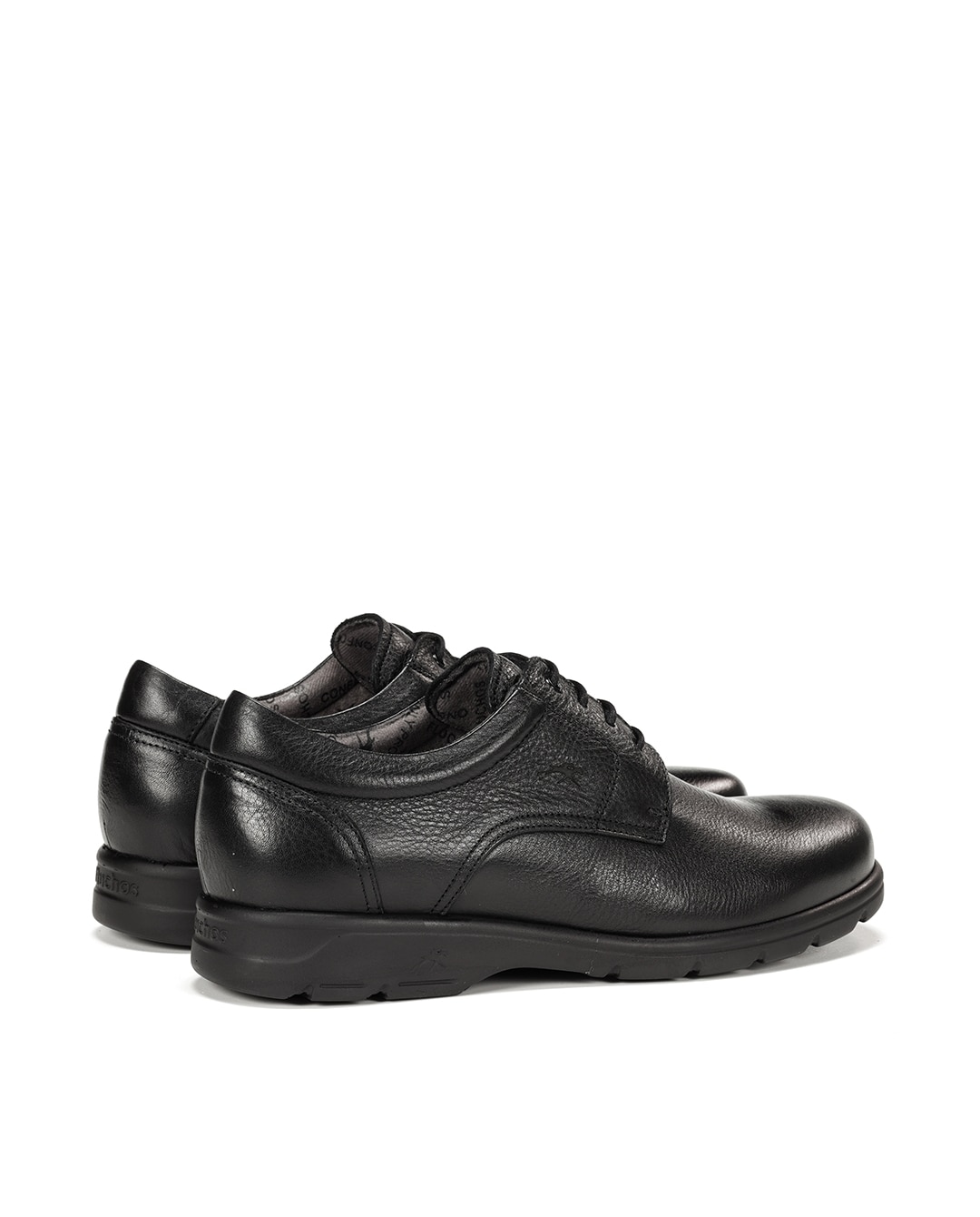 Zapatos de cordones de hombre fabricados en piel - Fluchos - Negro Negro-3