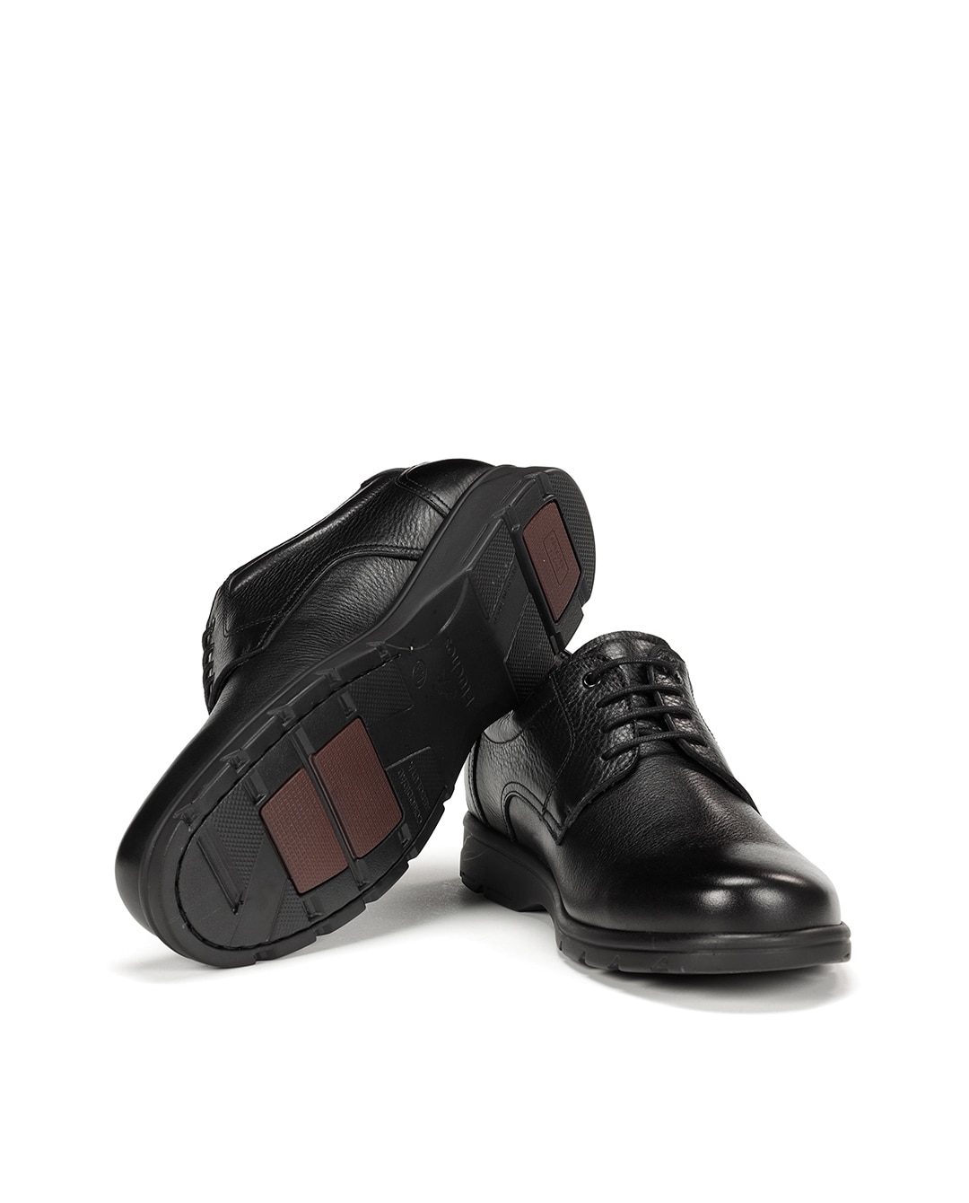 Zapatos de cordones de hombre fabricados en piel - Fluchos - Negro Negro-4