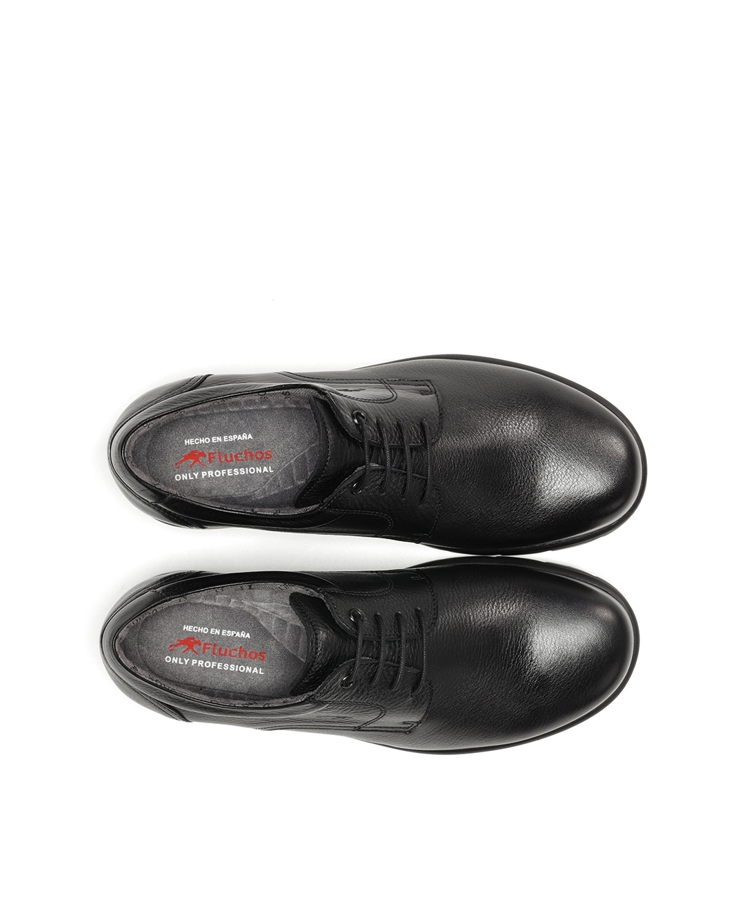 Zapatos de cordones de hombre fabricados en piel - Fluchos - Negro Negro-5