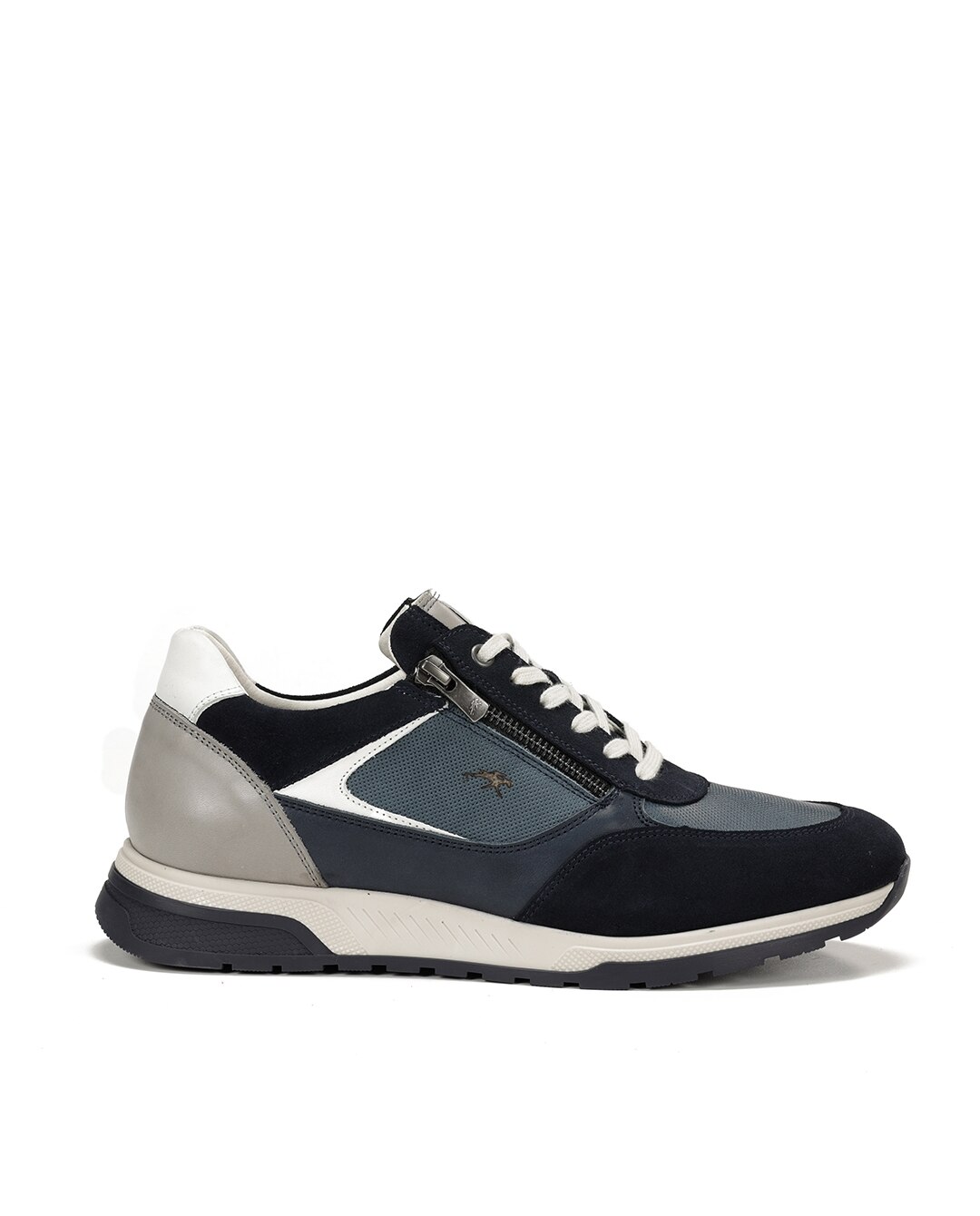 Zapatillas deportivas de hombre fabricados en serraje - Fluchos - Azul Azul-1