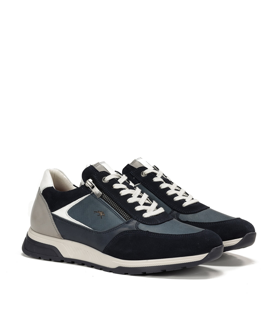 Zapatillas deportivas de hombre fabricados en serraje - Fluchos - Azul Azul-2