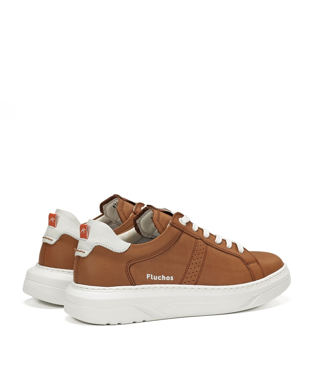 Zapatillas deportivas de hombre fabricados en piel - Fluchos - Marrón Marrón-3