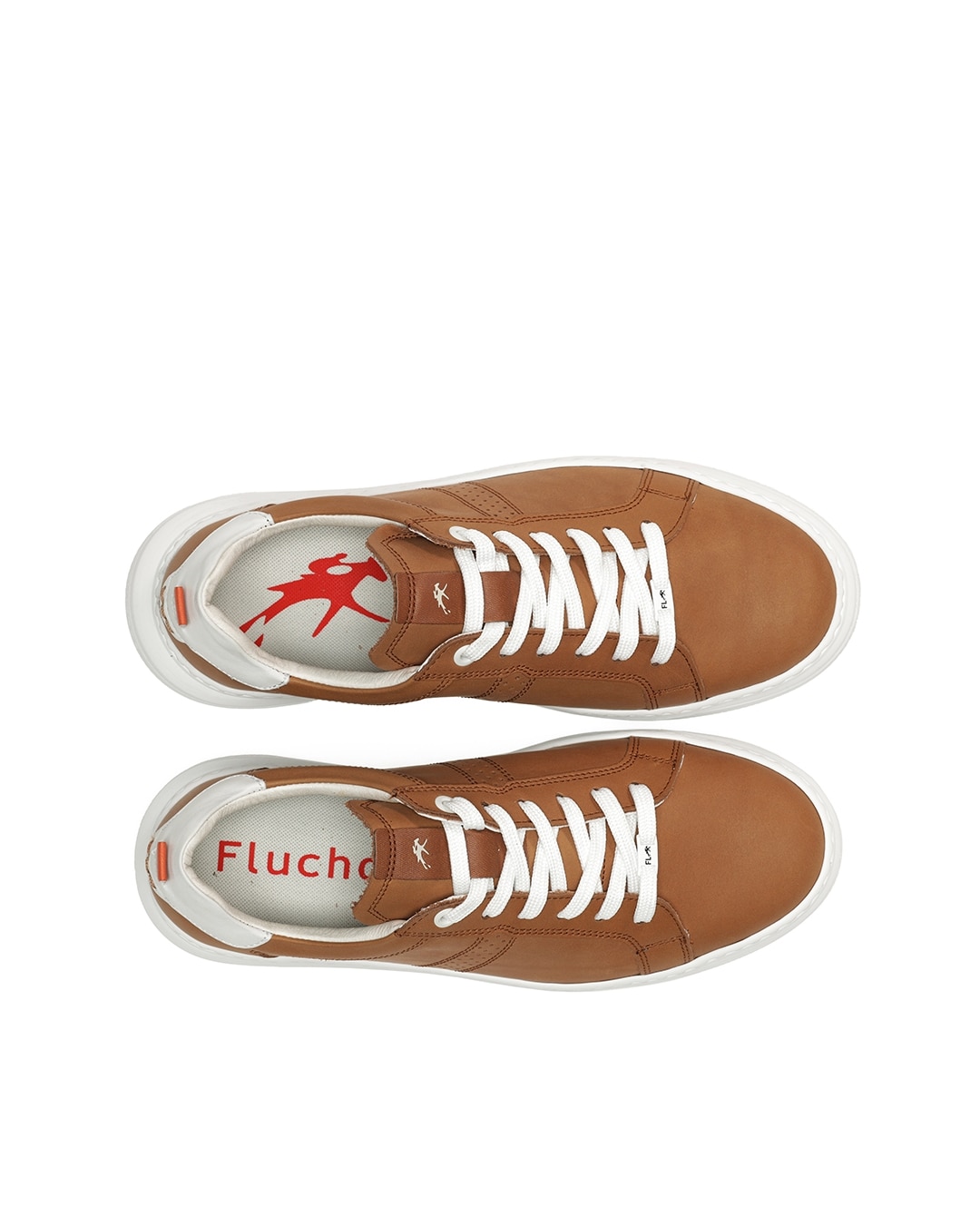 Zapatillas deportivas de hombre fabricados en piel - Fluchos - Marrón Marrón-5