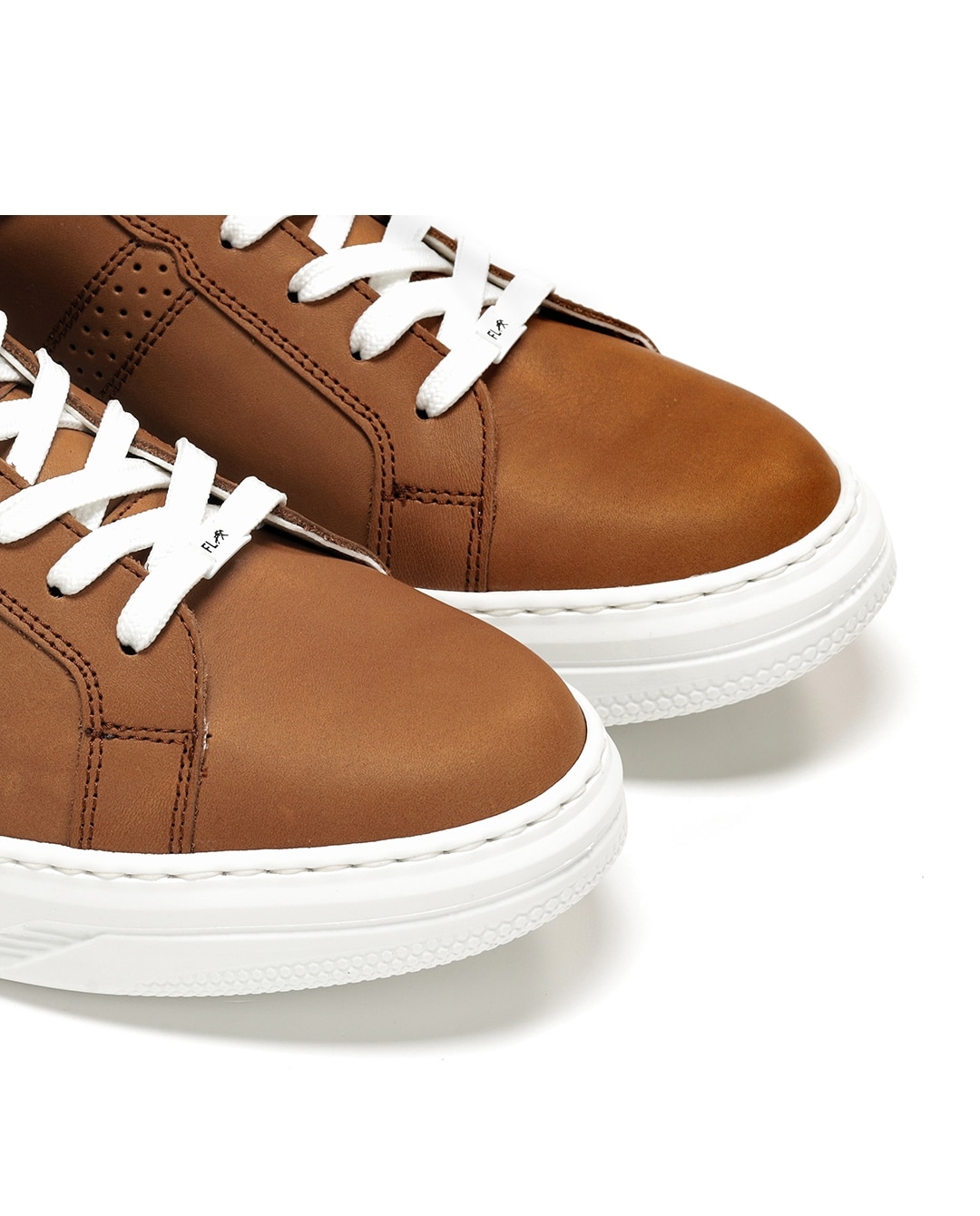 Zapatillas deportivas de hombre fabricados en piel - Fluchos - Marrón Marrón-6