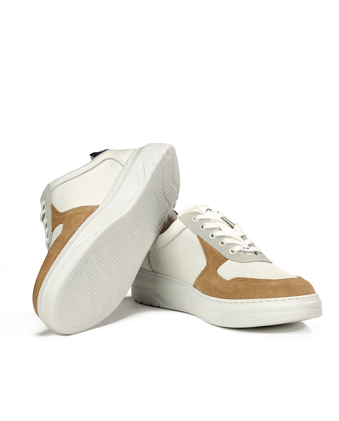 Zapatillas deportivas de hombre fabricados en serraje - Fluchos - Blanco Blanco-4