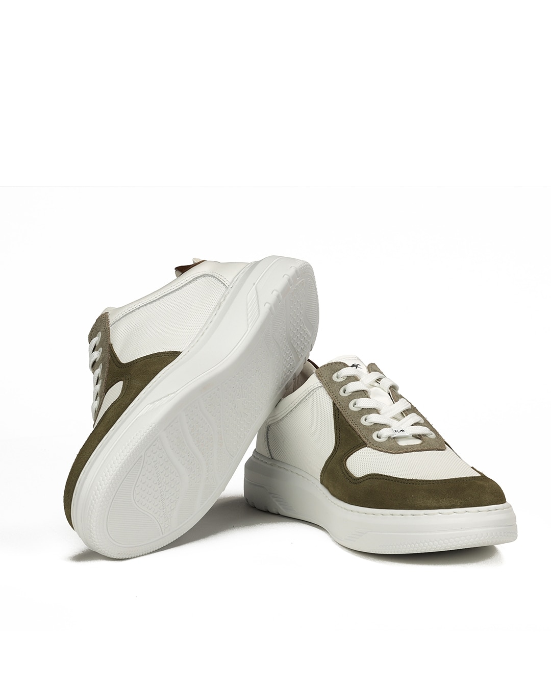 Zapatillas deportivas de hombre fabricados en serraje - Fluchos - Verde Oliva Verde Oliva-4