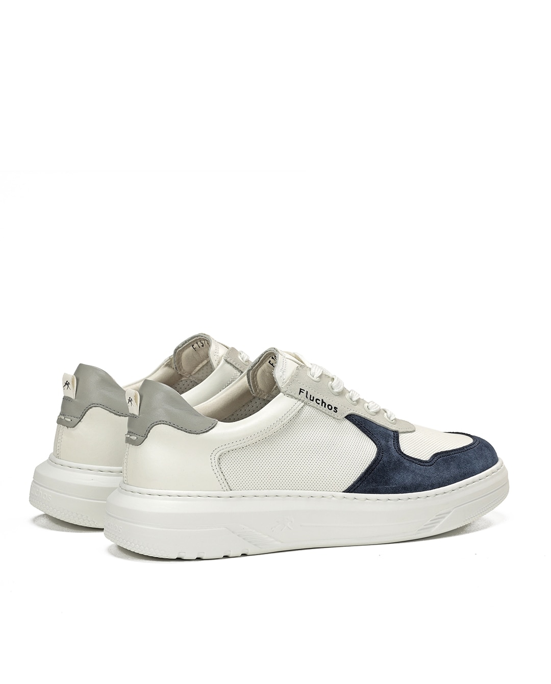 Zapatillas deportivas de hombre fabricados en serraje - Fluchos - Azul / Blanco Azul / Blanco-3