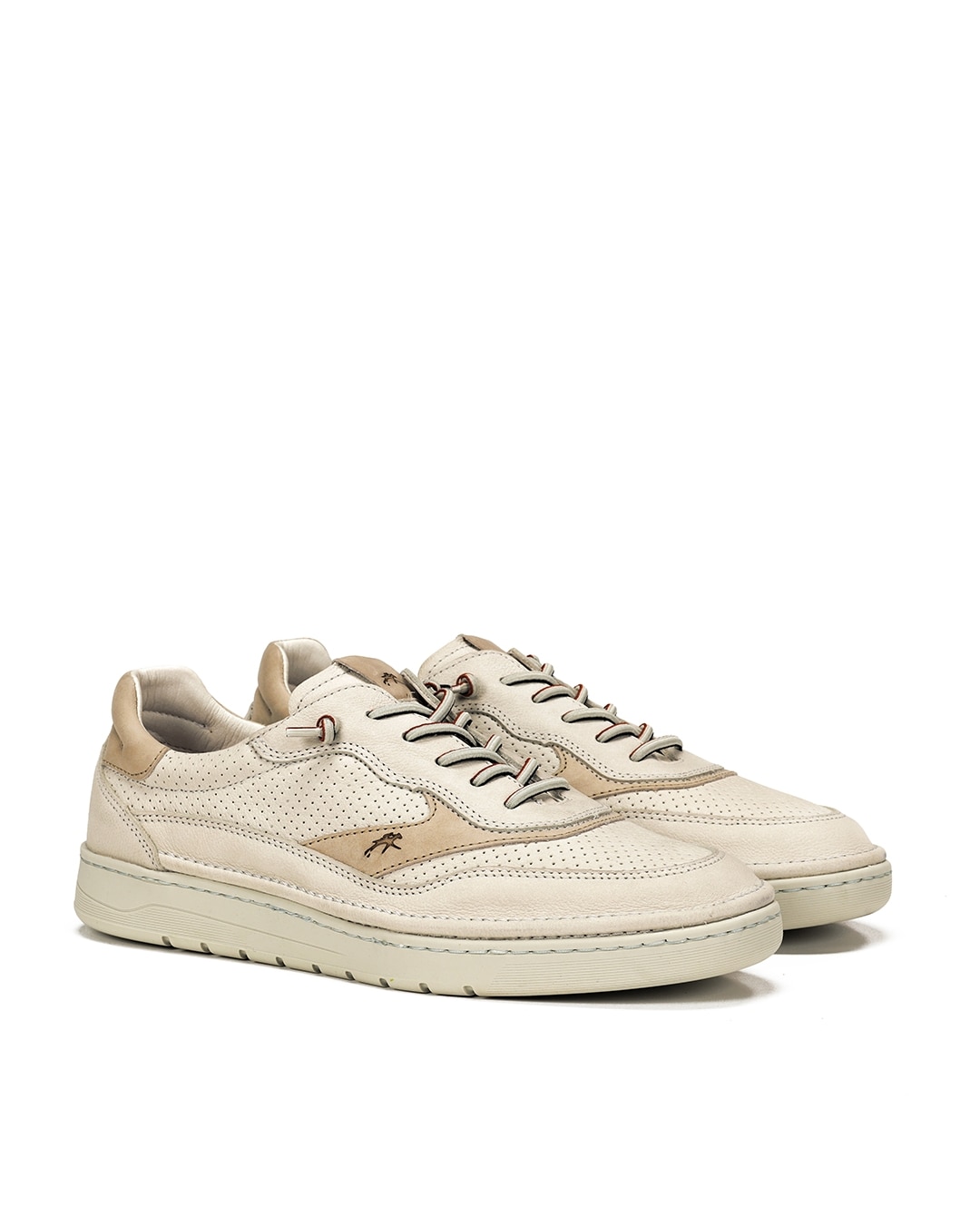 Zapatillas deportivas de hombre fabricados en nobuck - Fluchos - Beige Beige-4