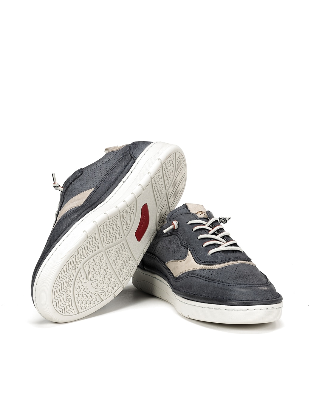 Zapatillas deportivas de hombre fabricados en nobuck - Fluchos - Azul antracita Azul antracita-4