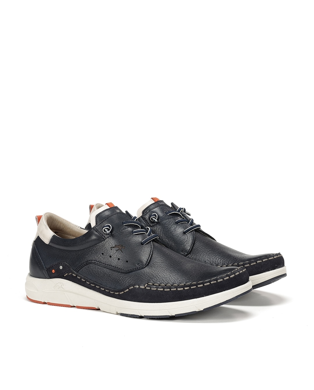 Zapatillas deportivas de hombre fabricados en piel - Fluchos - Azul Azul-3