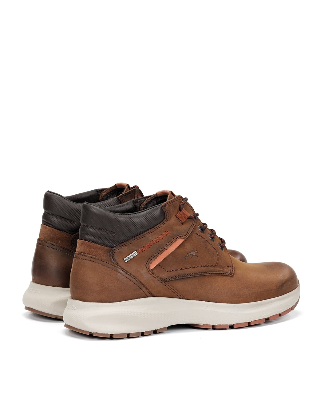 Botines de hombre fabricados en impermeable - Fluchos - Marrón / Naranja Marrón / Naranja-2
