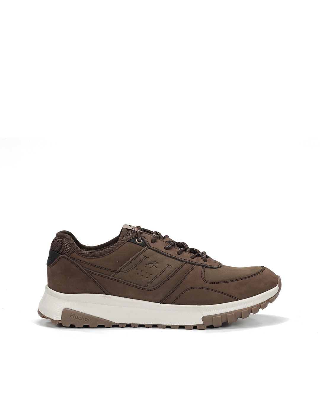 Zapatos de cordones de hombre fabricados en nobuck - Fluchos - Marrón piedra Marrón piedra-1