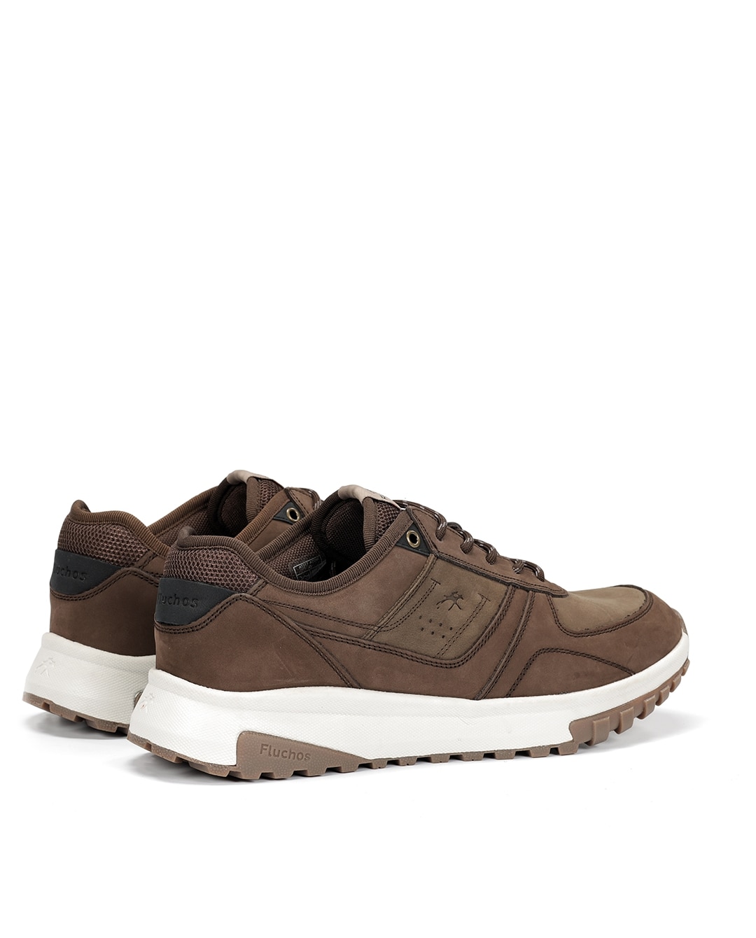 Zapatos de cordones de hombre fabricados en nobuck - Fluchos - Marrón piedra Marrón piedra-2